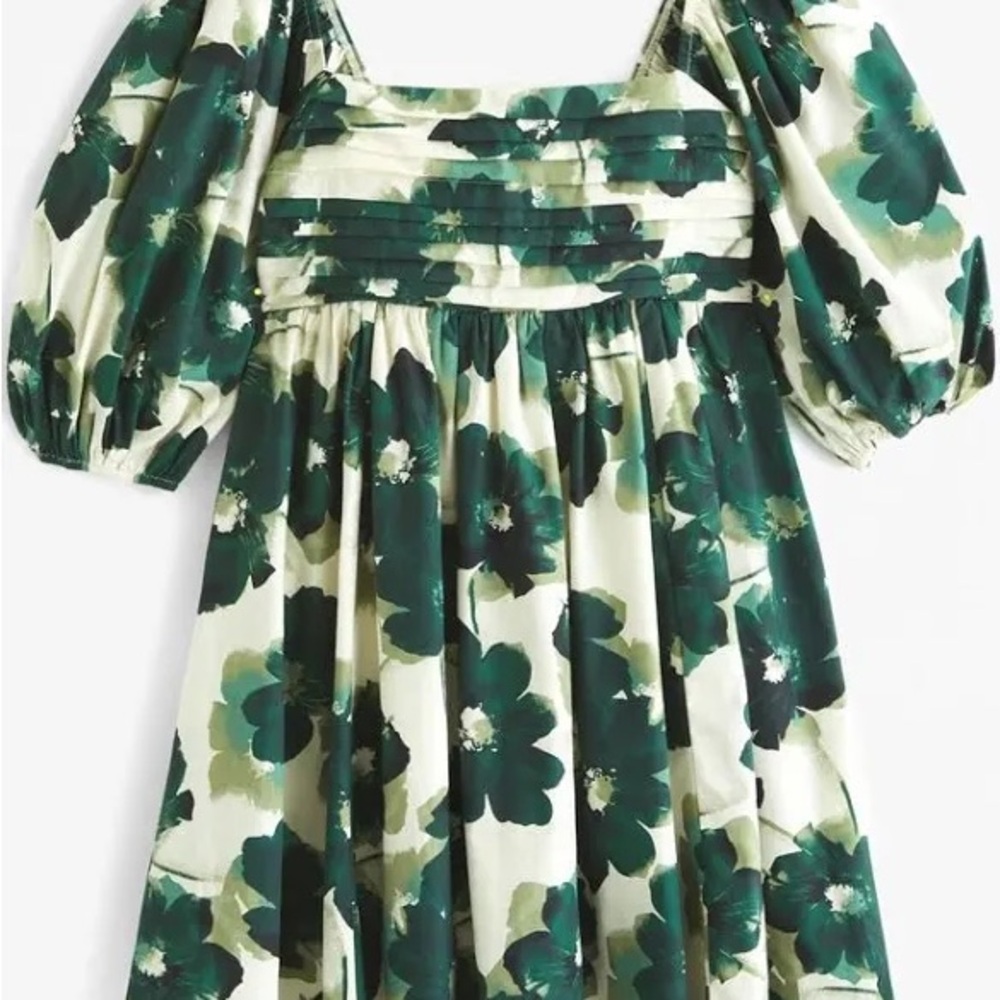 Abercrombie & Fitch Green Floral Mini Dress - Picture 2 of 7